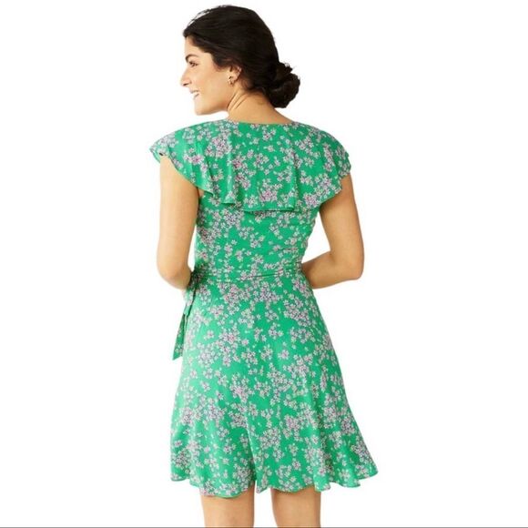 NWT Draper James RSVP Green Wrap Dress - XL - Picture 6 of 7